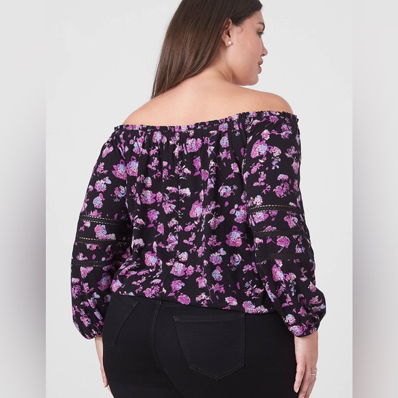 Lane Bryant Black Blouse Chic and Timeless - Picture 3 of 3
